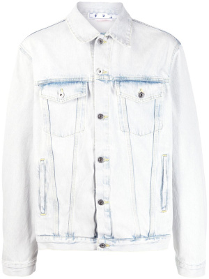 

Skate bleached-effect denim jacket, Off-White Skate bleached-effect denim jacket