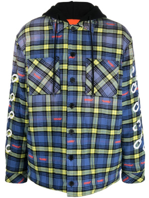

Plaid-check shirt jacket, Off-White Plaid-check shirt jacket