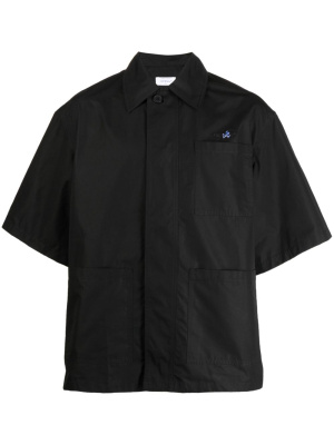 

Logo-embroidered cotton shirt, Off-White Logo-embroidered cotton shirt