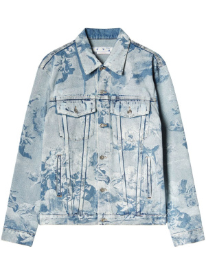 

Skate painting-print denim jacket, Off-White Skate painting-print denim jacket