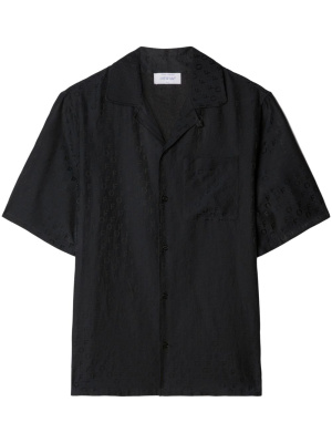 

Logo-jacquard camp-collar shirt, Off-White Logo-jacquard camp-collar shirt