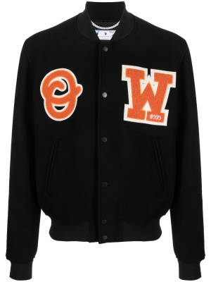 

Appliqué varsity jacket, Off-White Appliqué varsity jacket