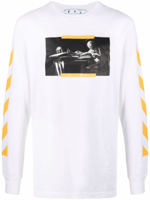 

Caravaggio painting print T-shirt, Off-White Caravaggio painting print T-shirt