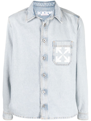 

Arrow-print denim shirt, Off-White Arrow-print denim shirt