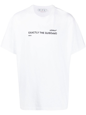 

Spiral Opp slogan-print cotton T-shirt, Off-White Spiral Opp slogan-print cotton T-shirt