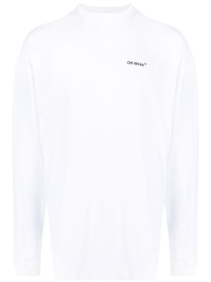

Caravaggio Arrows-print mock-neck T-shirt, Off-White Caravaggio Arrows-print mock-neck T-shirt