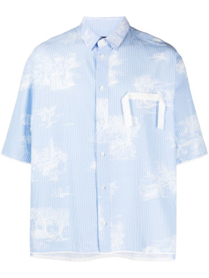 

La chemise Cabri toile de Jouy shirt, Jacquemus La chemise Cabri toile de Jouy shirt