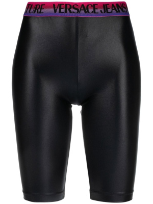 

Logo-waist cycling shorts, Versace Jeans Couture Logo-waist cycling shorts