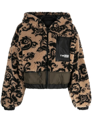 

Fleece-texture zip-fastening jacket, Versace Jeans Couture Fleece-texture zip-fastening jacket