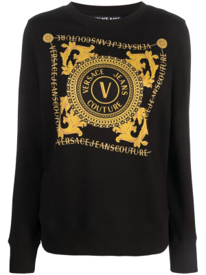 

Logo-print cotton sweatshirt, Versace Jeans Couture Logo-print cotton sweatshirt