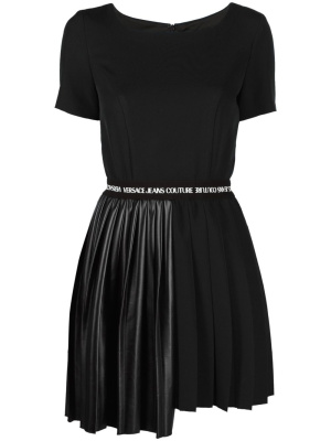 

Pleated asymmetric T-shirt dress, Versace Jeans Couture Pleated asymmetric T-shirt dress