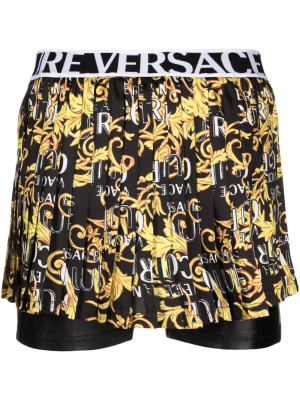 

Sketch Couture-print pleated shorts, Versace Jeans Couture Sketch Couture-print pleated shorts