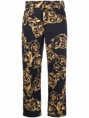 

Regalia Baroque cropped trousers, Versace Jeans Couture Regalia Baroque cropped trousers
