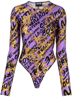 

Logo-print long-sleeve body, Versace Jeans Couture Logo-print long-sleeve body