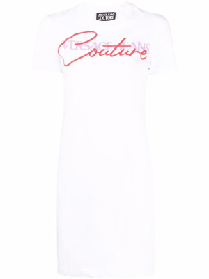 

Logo-print cotton T-shirt dress, Versace Jeans Couture Logo-print cotton T-shirt dress