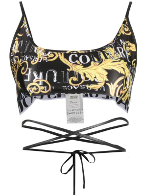 

Barocco-print cropped top, Versace Jeans Couture Barocco-print cropped top