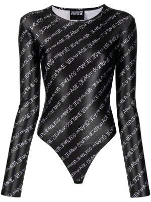 

Signature-print bodysuit, Versace Jeans Couture Signature-print bodysuit