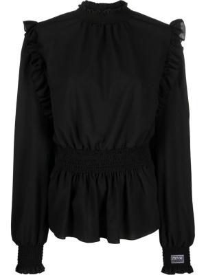 

Ruched fitted-waist blouse, Versace Jeans Couture Ruched fitted-waist blouse