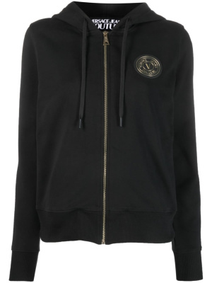 

Logo-patch zip-up hoodie, Versace Jeans Couture Logo-patch zip-up hoodie
