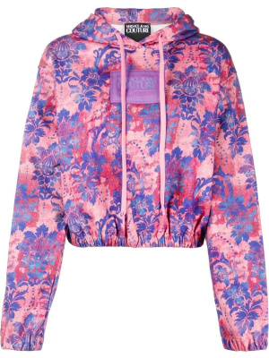 

Graphic-print cropped hoodie, Versace Jeans Couture Graphic-print cropped hoodie