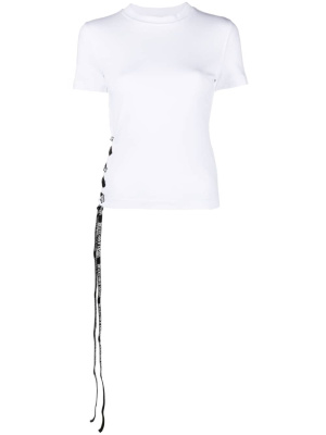 

Lace-up cotton T-shirt, Versace Jeans Couture Lace-up cotton T-shirt