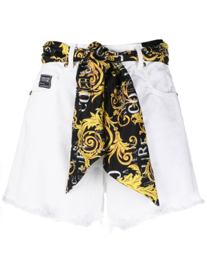

Tie-waist short shorts, Versace Jeans Couture Tie-waist short shorts