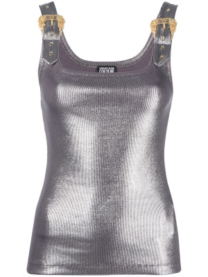 

Metallic buckle-fastening tank top, Versace Jeans Couture Metallic buckle-fastening tank top