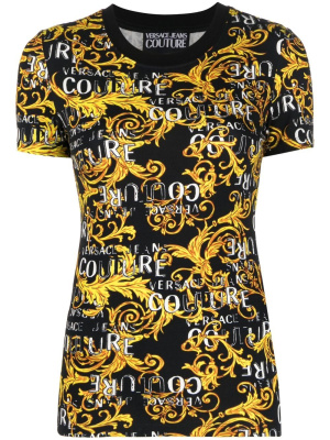 

Logo-print short-sleeved T-shirt, Versace Jeans Couture Logo-print short-sleeved T-shirt