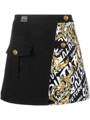 

Barocco print mini skirt, Versace Jeans Couture Barocco print mini skirt