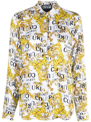 

Logo print buttoned shirt, Versace Jeans Couture Logo print buttoned shirt