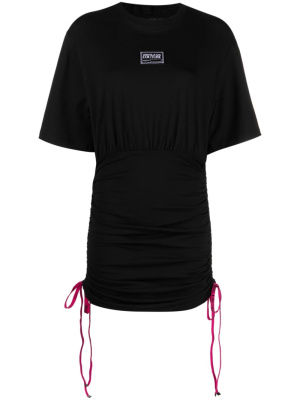 

Logo-patch ruched minidress, Versace Jeans Couture Logo-patch ruched minidress