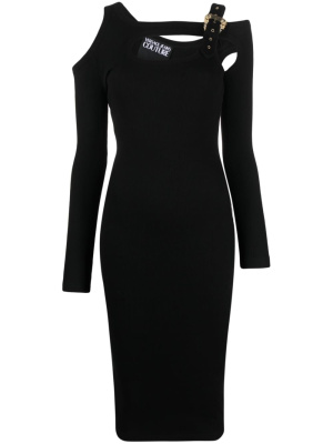 

Baroque Buckle cut-out midi dress, Versace Jeans Couture Baroque Buckle cut-out midi dress