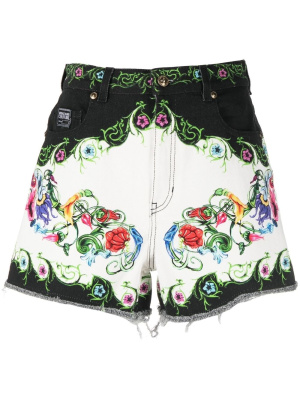 

Baroque-print short shorts, Versace Jeans Couture Baroque-print short shorts