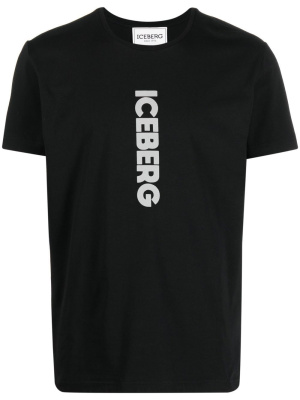 

Logo-print cotton T-shirt, Iceberg Logo-print cotton T-shirt