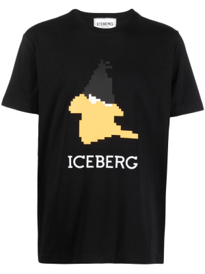 

Pixelated graphic-print T-shirt, Iceberg Pixelated graphic-print T-shirt