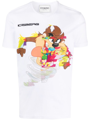 

Cartoon print logo T-shirt, Iceberg Cartoon print logo T-shirt
