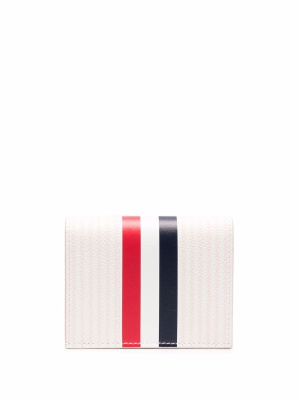 

Seersucker double card holder wallet, Thom Browne Seersucker double card holder wallet
