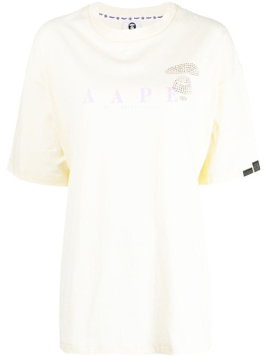 

Logo-print oversized T-shirt, AAPE BY *A BATHING APE® Logo-print oversized T-shirt