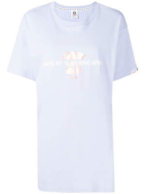 

Logo print T-shirt, AAPE BY *A BATHING APE® Logo print T-shirt