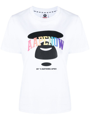 

Aapenow logo-print T-shirt, AAPE BY *A BATHING APE® Aapenow logo-print T-shirt