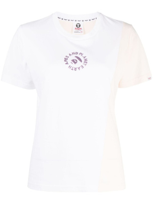 

Logo-embossed cotton-jersey T-shirt, AAPE BY *A BATHING APE® Logo-embossed cotton-jersey T-shirt