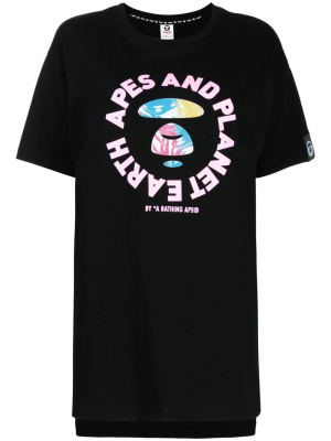 

Logo-print cotton T-shirt, AAPE BY *A BATHING APE® Logo-print cotton T-shirt