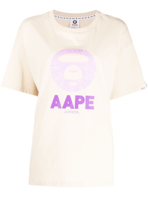 

Logo print T-shirt, AAPE BY *A BATHING APE® Logo print T-shirt