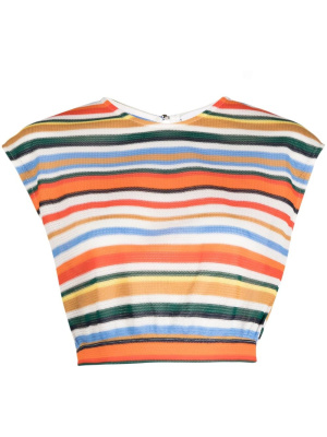 

Striped sleeveless knitted top, REMAIN Striped sleeveless knitted top