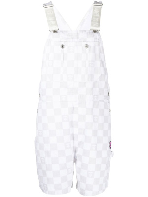 

Checkerboard straight-leg dungaree, AAPE BY *A BATHING APE® Checkerboard straight-leg dungaree