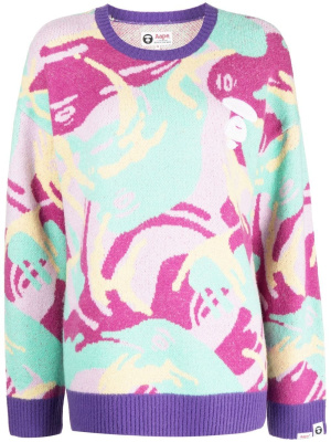 

Abstract-print jumper, AAPE BY *A BATHING APE® Abstract-print jumper