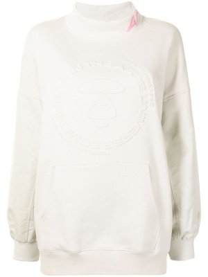 

Logo print sweatshirt, AAPE BY *A BATHING APE® Logo print sweatshirt