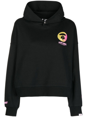 

Logo-print hoodie, AAPE BY *A BATHING APE® Logo-print hoodie