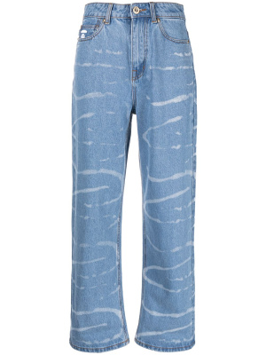 

Tie-dyed straight-leg jeans, AAPE BY *A BATHING APE® Tie-dyed straight-leg jeans