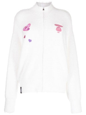 

Funnel-neck zip-up cardigan, AAPE BY *A BATHING APE® Funnel-neck zip-up cardigan